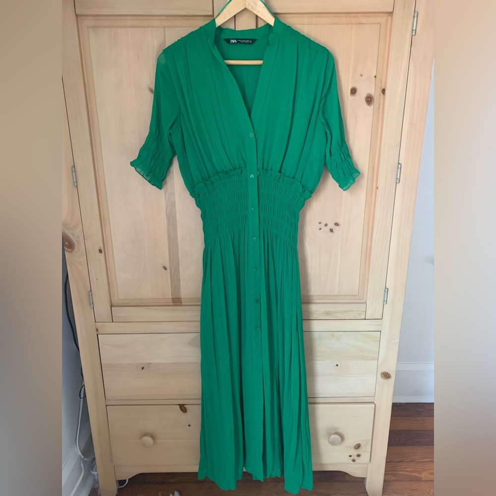 Zara Emerald Green Maxi Dress